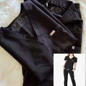 FIGS Scrub Black M set (Catarina™ + Yola™)
